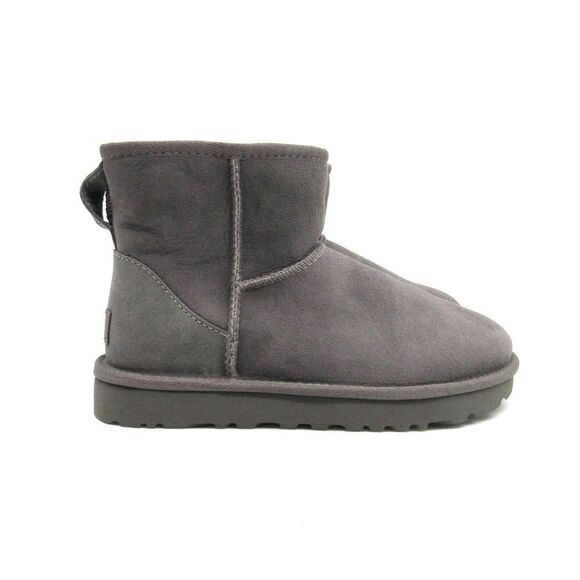 UGG CLASSIC MINI II SHEEPSKIN BOOTS IN GREY SZ 6 - Picture 2 of 8